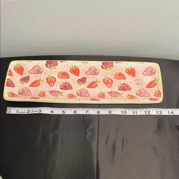 Mud Pie | Ceramic Strawberry Serving Tray w/ Bowl - Picture 10 of 12